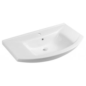 AQUALINE ZERO 86 keramické umyvadlo nábytkové 86x50cm, bílá 6085 obraz
