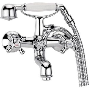 AQUALINE VICTORIA nástěnná vanová baterie kompletní, chrom VC10 obraz