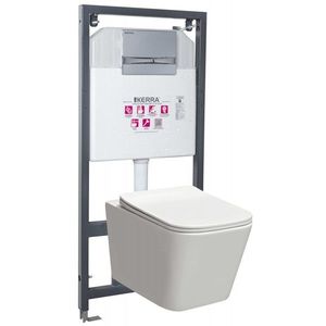 KERRA Instalační set WC TINOS/Adriatic CHR 5907548116307 obraz