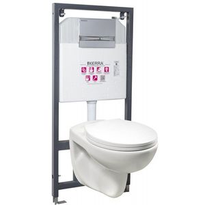 KERRA Instalační set WC Doris/Adriatic CHR 5907548117922 obraz