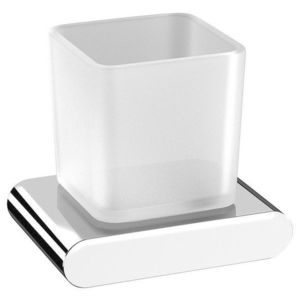 SAPHO FLORI sklenka, mléčné sklo, chrom RF004 obraz