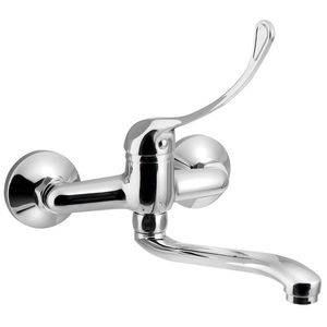 AQUALINE 35 nástěnná baterie, lékařská páka, ramínko ploché zvýšené, 220, chrom 52144 obraz
