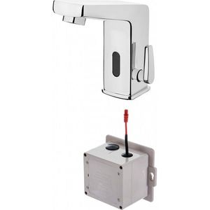 DEANTE Sensor chrom Umyvadlová baterie senzorová, s regulací teploty 4xAA BCH_029R obraz