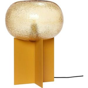 Oranžová stolní lampa se skleněným stínidlem (výška 36 cm) Podium – Hübsch obraz
