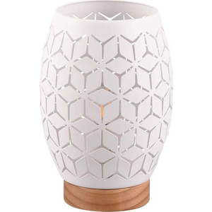 Bílá stolní lampa (výška 21 cm) Bidar – Trio obraz