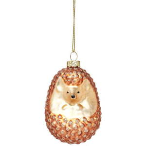 Skleněná ručně vyrobená vánoční ozdoba 8 cm Hedgehog – Sass & Belle obraz
