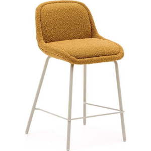 Barová židle v hořčicové barvě (výška sedáku 65 cm) Aimin – Kave Home obraz
