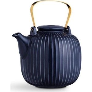 Tmavě modrá porcelánová čajová konvice Kähler Design Hammershoi, 1, 2 l obraz