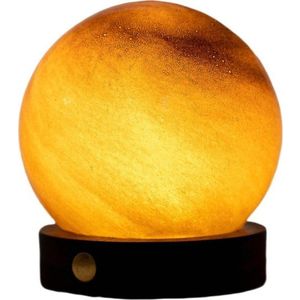 Tmavě hnědá světelná dekorace na USB ø 8 cm Sand Storm – Gingko obraz