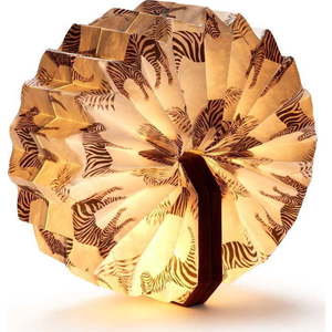 Tmavě hnědá světelná dekorace na USB Velvet Accordion – Gingko obraz