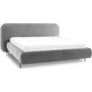 Šedá čalouněná dvoulůžková postel s úložným prostorem s roštem 180x200 cm Pointt – ELTAP obraz