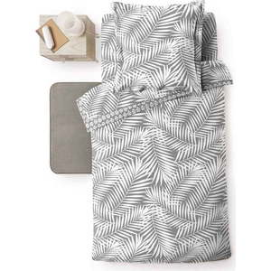 Šedý bavlněný povlak na peřinu na jednolůžko 140x200 cm Botania – douceur d'intérieur obraz