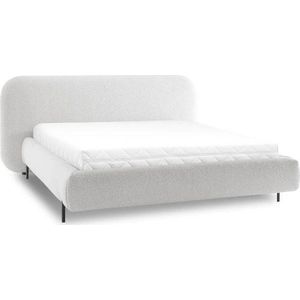 Béžová čalouněná dvoulůžková postel s úložným prostorem s roštem 180x200 cm Pointt – ELTAP obraz