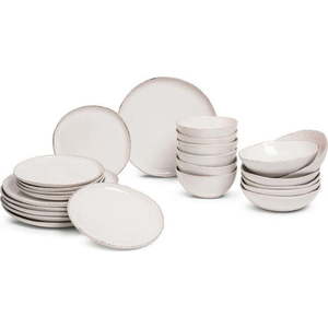 Kameninová jídelní sada 24 ks Snow Heart – Bonami Essentials obraz