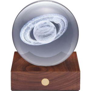 Tmavě hnědá světelná dekorace na USB Amber – Gingko obraz