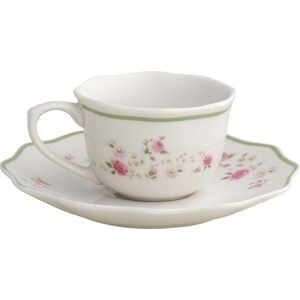 Bílé porcelánové šálky v sadě 2 ks na espresso 90 ml Nonna Rosa – Brandani obraz