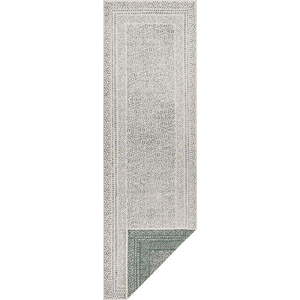 Zeleno-bílý venkovní běhoun Ragami Berlin, 80 x 250 cm obraz