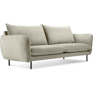 Béžová sametová pohovka Cosmopolitan Design Vienna, 160 cm obraz