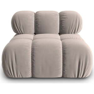 Světle hnědý sametový modul pohovky (středový díl) Bellis – Micadoni obraz