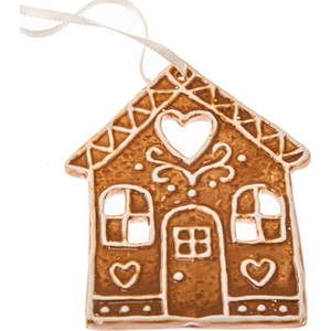 Keramická vánoční ozdoba 10 cm Gingerbread House – Dakls obraz