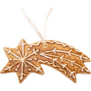 Keramická vánoční ozdoba 9 cm Gingerbread Comet – Dakls obraz