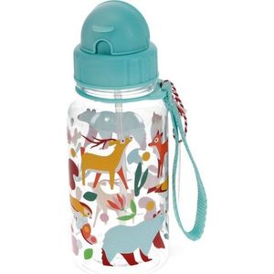 Tyrkysová tritanová dětská lahev 500 ml Woodland – Rex London obraz