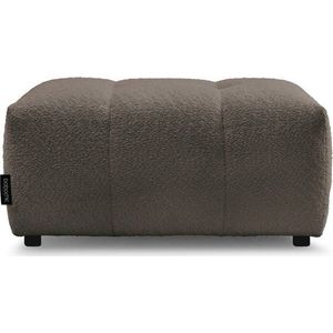 Hnědá podnožka z textilie bouclé Roxelane – Bobochic Paris obraz