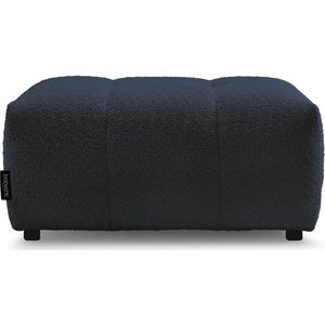 Modrá podnožka z textilie bouclé Roxelane – Bobochic Paris obraz