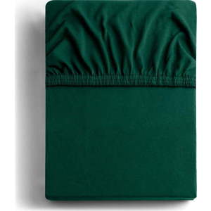 Zelené napínací prostěradlo jersey 180x200 cm Amber – Restilo obraz