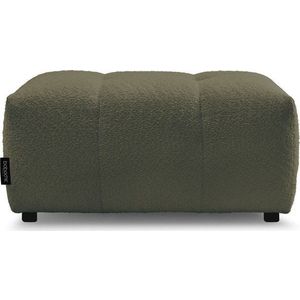 Khaki podnožka z textilie bouclé Roxelane – Bobochic Paris obraz