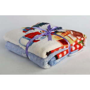 Deka s vánočním motivem s příměsí bavlny 150x200 cm – Mila Home obraz