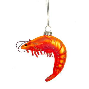 Skleněná ručně vyrobená vánoční ozdoba 8 cm King Prawn – Sass & Belle obraz