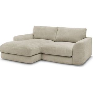 Béžová žinylková rohová pohovka (levý roh/s lenoškou) Leonore – Bobochic Paris obraz