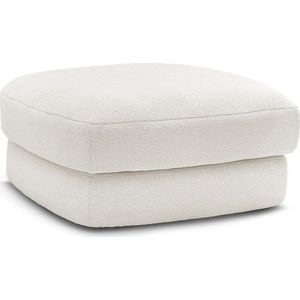 Bílá podnožka z textilie bouclé Leonore – Bobochic Paris obraz