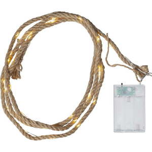 Hnědý LED světelný řetěz Star Trading Jutta, délka 2 m obraz