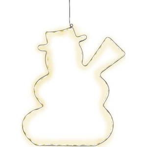 Závěsná svítící LED dekorace Star Trading Lumiwall Snowman, výška 50 cm obraz