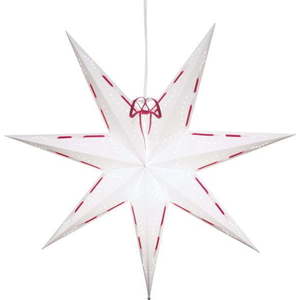 Bílá vánoční světelná dekorace Star Trading Vira, ø 60 cm obraz