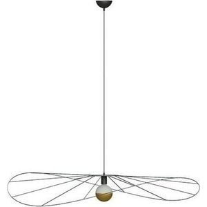 Černé závěsné svítidlo ø 110 cm Elliot – Sollux obraz