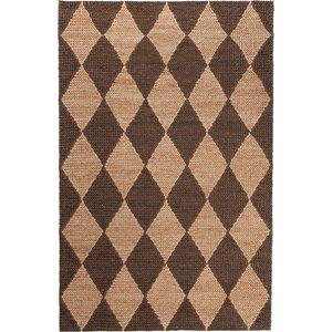 Hnědý/v přírodní barvě ručně tkaný koberec s příměsí juty 120x170 cm Effie Diamond – Flair Rugs obraz