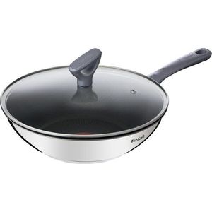 Wok nerezová pánev s poklicí/s nepřilnavým povrchem ø 28 cm Daily Cook G7309955 – Tefal obraz