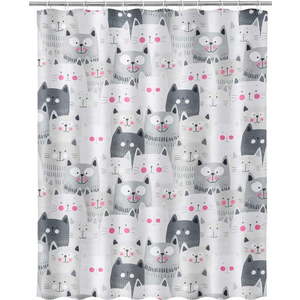 Sprchový závěs Casa Selección Gatos, 180 x 200 cm obraz