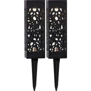 Sada 2 venkovních solárních LED svítidel Star Trading Izola, výška 18 cm obraz