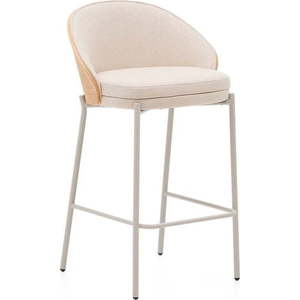Béžová/ve světle přírodní barvě barová židle (výška sedáku 65 cm) Eamy – Kave Home obraz