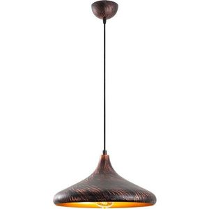 Závěsné svítidlo v černé a měděné barvě s kovovým stínidlem ø 34 cm Barek – Opviq lights obraz