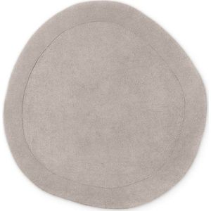 Šedý ručně tkaný kulatý koberec s příměsí vlny ø 160 cm Kari Organic – Villeroy&Boch obraz