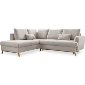 Béžová rozkládací/s úložným prostorem rohová pohovka (levý roh/do L) Scandic Lagom – Miuform obraz