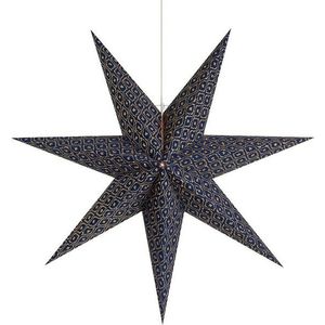 Tmavě modrá závěsná vánoční světelná dekorace Baroque – Markslöjd obraz