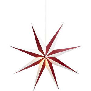 Červeno-bílá světelná dekorace Markslöjd Alva, ø 75 cm obraz