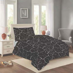 Černé bavlněné povlečení na jednolůžko 140x200 cm Artus – Cotton House obraz