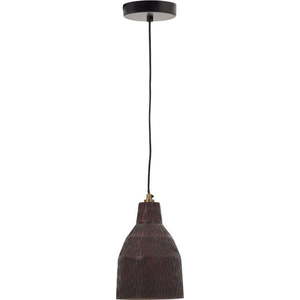 Černé závěsné svítidlo s dřevěným stínidlem ø 15 cm Amire – Kave Home obraz